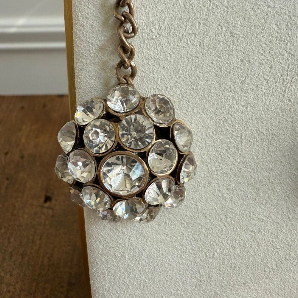 Banana Republic Rhinestone Bombe Dangle Statement Earrings - Picture 4 of 8